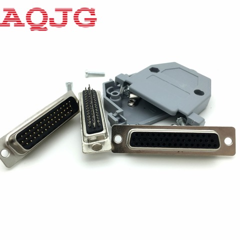 1pcs DB44 D-Sub 3 Row Male Solder Plug Connector with Shell Hood Hoods Cover DB44 Female Solder Aqjg ► Photo 1/6