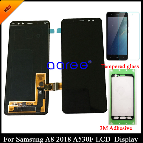 100% tested Super AMOLED For SAMSUNG A8 2022 A530 LCD For SAMSUNG A530 A530F A530D Display LCD Screen Touch Digitizer Assembly  ► Photo 1/2
