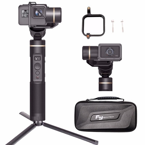 AEE with WiFi Feiyu G6 3-Axis Handheld Gimbal for GoPro Hero 6/5 4/3+ 3 Yi cam 4K Blue Tooth OLED Screen 