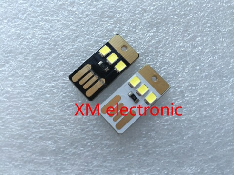 Black LED Lamp Bulb Keychain Pocket Card Mini LED Night Light Portable USB Power ► Photo 1/1