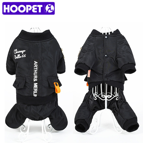 HOOPET Little and Large Dog Jumpsuit Clothes Warm Hoodie Waterproof Pet Coat Winter Jacket ► Photo 1/6