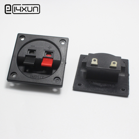 1pcs 2Pin Squarer Stereo Speaker Terminal Red + Black Junction Box Terminals WP2-7 Audio Clip Connector ► Photo 1/6