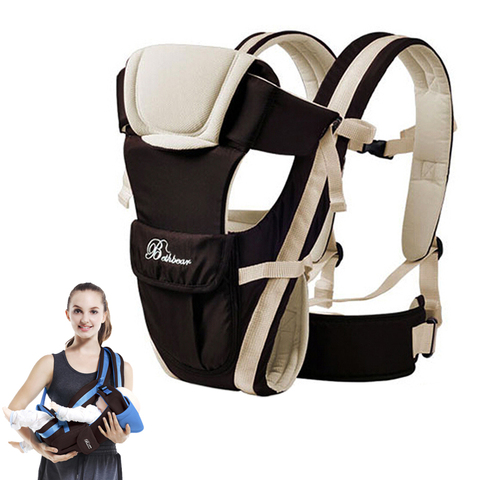 Beth Bear Baby Carrier 0-30 Months Breathable Front Facing 4 in 1 Infant Comfortable Sling Backpack Pouch Wrap Baby Kangaroo New ► Photo 1/6