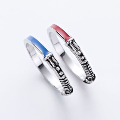 DCARZZ Best Star Lightsaber Ring Set for Men Punk Vintage Ring Movie Fashion Jewelry Christmas Gift for Man Rings ► Photo 1/3