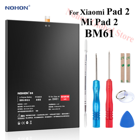 Nohon Battery For Xiaomi Pad 2 BM61 Pad2 Mi Pad 2 6010mAh 6190mAh built-in High Capacity Bateria Li-polymer Batteries Free Tools ► Photo 1/5