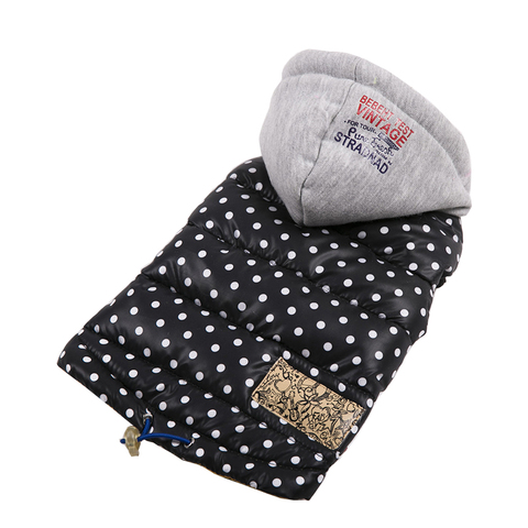 Autumn Winter Warm Pet Clothes For Small Dogs Waterproof Hooded Puppy Pet Coat Jackets Polka Dot Chihuahua Pug Clothing Overalls ► Photo 1/6