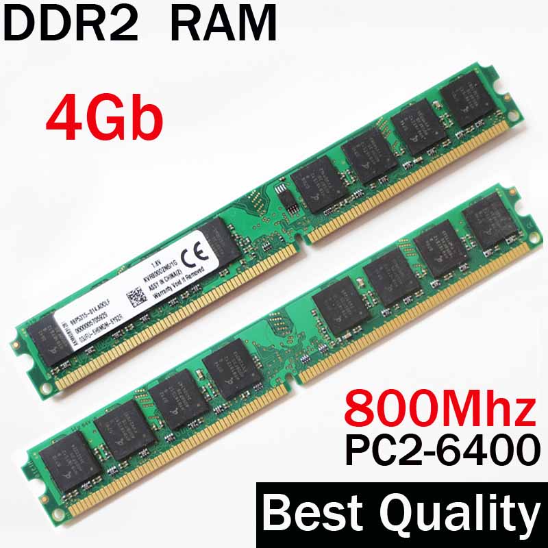 paraguas adiós techo DDR2 RAM 4Gb 800 Ddr2 800Mhz 4 gb ddr2 memoria ram PC PC2 6400 / For AMD -  for Intel / 4 G gb ddr 2 memory RAM PC2-6400 - Price history
