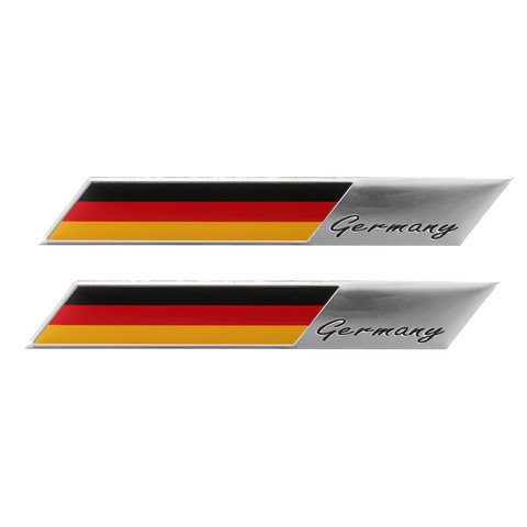 2pcs/lot 3D Germany Flag Badge Emblem Deutsch Car Sticker Decal Grille Bumper Window Body Decoration for Audi For BMW for VW ► Photo 1/6
