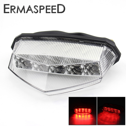 Universal Red Motorcycle Brake Lights LED Retro Cafe Racer Racing Accessories Rear Indicator Tail Light for KTM Yamaha r6 2002 ► Photo 1/6