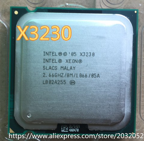 Intel Xeon X3230 2.66GHz/8M/65m/ SLACS Socket 775 Quad Core CPU Processor (working 100% Free Shipping) ► Photo 1/1