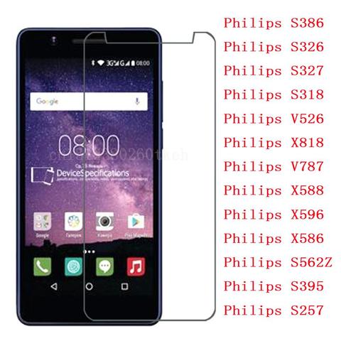 Tempered Glass For Philips Xenium S386 S326 S327 S318 V526 V787 S562Z S395 S257 Film Protector For Philips X818 X588 X596 X586 ► Photo 1/6