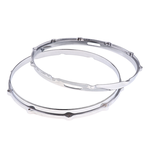 Tooyful 1 pair  Snare Drum Hoop Ring Rim Aluminum Alloy for 14'' Snare Drum Percussion Instrument Parts Accessories ► Photo 1/6