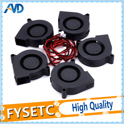 5pcs 12V DC 5015 50x50x15mm Blow Radial Cooling Fan for Electronic 3D Printer Parts Sleeve Bearing Long Life For Anet A8 A6 ► Photo 1/5