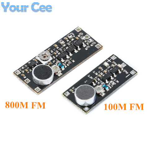 FM Transmitter Wireless Microphone Surveillance Frequency Board Module For Arduino Adjustable Capacitor DC 100M 800M  85-115MHz ► Photo 1/6