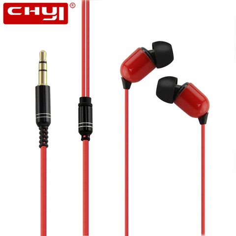 CHYI Wired In-ear Earphone 3.5mm Earphones Super Bass Stereo HIFI Headset Earbuds 3m Cable Earbud Without Microphone for Phone ► Photo 1/1