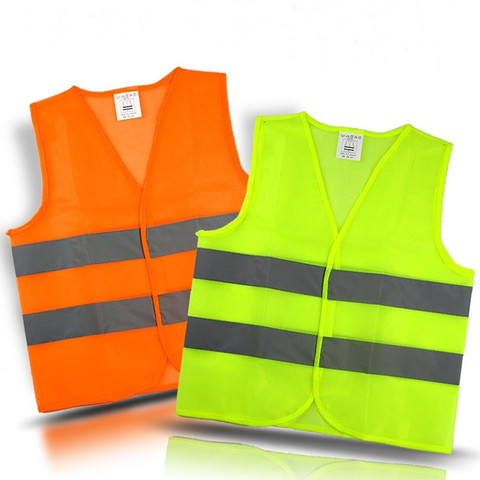 High Visibility Yellow Vest Reflective Safety Workwear for Night Running Cycling Man Night Warning Working Clothes Fluorescent ► Photo 1/6