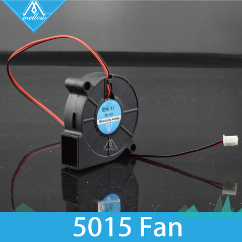 2 pcs/lot 3D Printer Fan 5015 12V/24V 0.15A Sleeve Bearing Brushless for Reprap  i3 DC Cooling Fan Turbo fan 5015S ► Photo 1/6