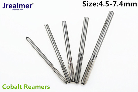 Jrealmer Optional 4.5-7.4mm H8 Chucking Cobalt M35 Reamers H8 Machine Reamer High Speed Steel Rotating Tools Straight Shank ► Photo 1/5