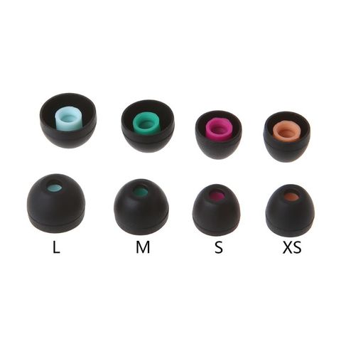 4 Pairs(XS/S/M/L) Soft Silicone Ear Pads Earphone Eartips Suit for 90% In-ear Earbuds Cover Accessories for Sony Headphone ► Photo 1/6