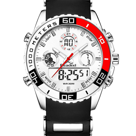 Men Sports Watches Waterproof Mens Military Digital Quartz Watch Alarm Stopwatch Dual Time Zones Brand New relogios masculinos ► Photo 1/6