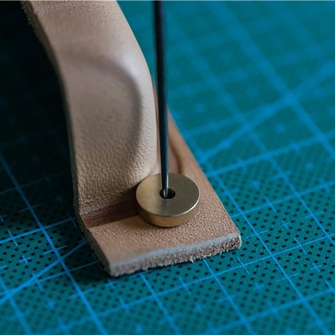 6pcs/set Foot Circular Margins Cutting Spacer Disc Brass Leathercraft Leather Tool Hardware ► Photo 1/3