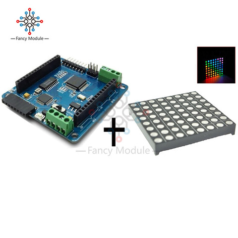 Full color Rainbow Colorduino V2.0 Dot Matrix RGB LED Driver shield + LED RGB Matrix Module Driver Board 8 for Arduino AVR ► Photo 1/3