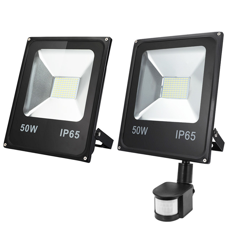 10W LED Floodlight Outdoor Garden Security Wall PIR Sensor IP65 Light Fitting 