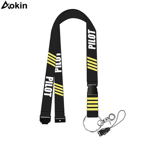 Aokin Remove Before Flight Pilot Lanyards for Keys Neck Strap Gym Key Chain ID Card Holder Hang Rope Keychain Lanyard for Phone ► Photo 1/6