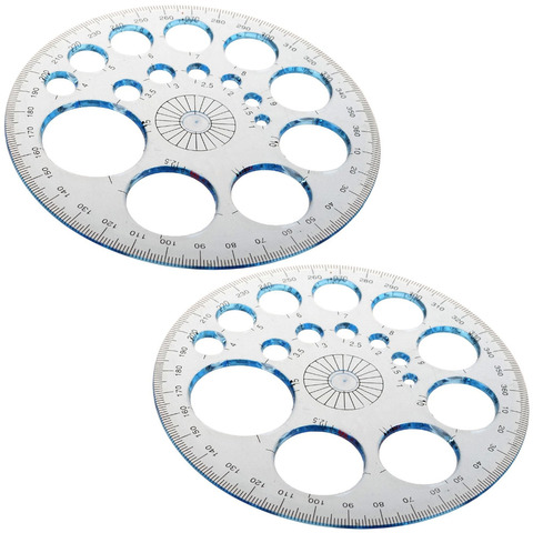 Pack of 2 360 Degree Protractor and Circle Maker ► Photo 1/2