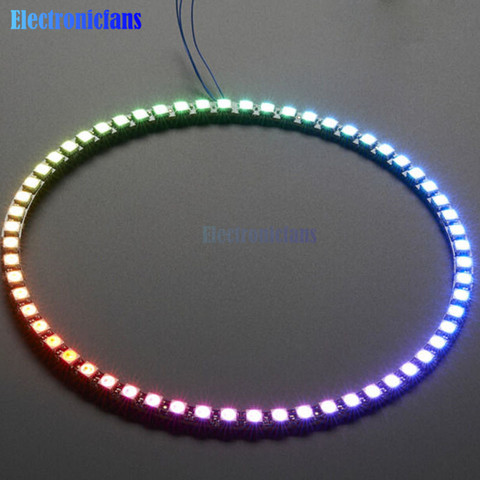 60 Bits Digital WS2812 RGB LED Ring Full Color Highlighting WS2812 5050 SMD Leds Strip Module Microcontroller DC 5V for Arduino ► Photo 1/6