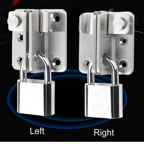 1 PC Stainless Steel Safety Wooden Door Latch Buckle Lock Door Lock Bolt Lock left and right open  Safety Door Accessories ► Photo 1/3