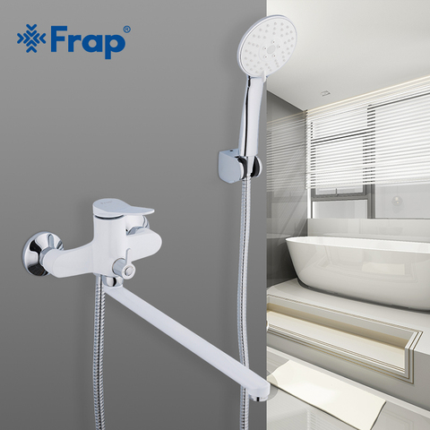 Frap New 35mm Bathroom Shower Faucets White Bathtub Faucet Mixer Tap With Hand Shower Sets wall Mounted Shower Faucet F2245 ► Photo 1/6