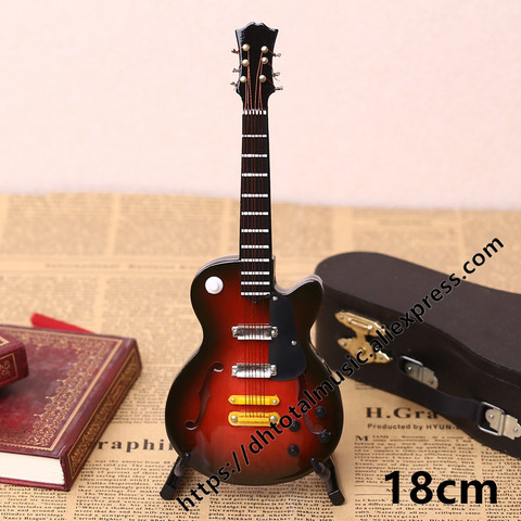 Mini Guitar Miniature Model Electric Guitar With Stand and Case Mini Musical Instrument Model Collection ► Photo 1/1