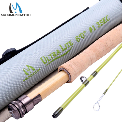 Maximumcatch Light Fly Fishing Rod 30T Carbon Middle Fast With Cordura Tube For Small Stream Creek 6'/6'6''/7'/7'6'' 1/2/3WT ► Photo 1/6