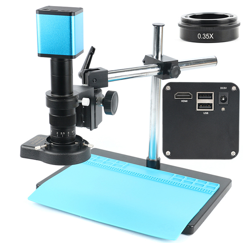 Full Set 2022 1080P Industry Autofocus SONY IMX290 Measuring C Mount Video Microscope Camera U Disk Recorder For PCB Soldering ► Photo 1/6