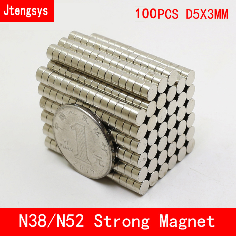 50pcs 15 X 5mm N38 Neodymium Disc Super Strong Rare Earth Small Fridge Magnets 