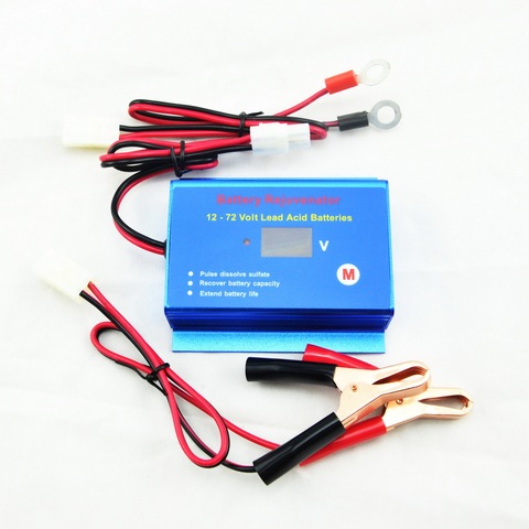 12V 24V 36V 48V 60V 72V battery desulfator conditioner regenerator with quick disconnect cables ► Photo 1/1