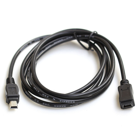 MINI USB 5 pin Male to Female  Data Sync Charger Extension Cable Applicable to the car recorder GPS Navigator ► Photo 1/6