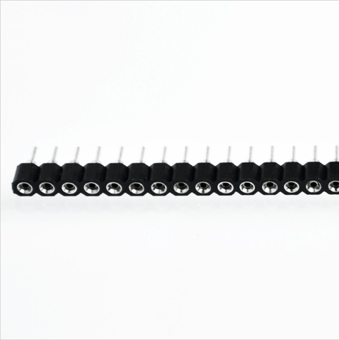 10pcs 1x40 Pin 2.54 Round Female Pin Header connector ► Photo 1/1