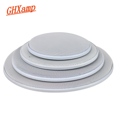 GHXAMP 2PCS 4 inch 5 inch 8 inch Car Ceiling Speaker Grill Mesh Enclosure Net 6.5 inch Protective Cover Subwoofer DIY ABS White ► Photo 1/6