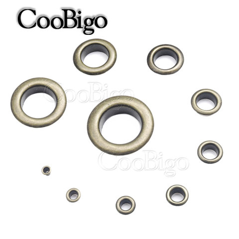 100sets Metal Antique Brass Eyelets with Grommet for DIY Scrapbooking Cap Leathercraft Shoe Belt Bag Tag Clothes Accessories ► Photo 1/6