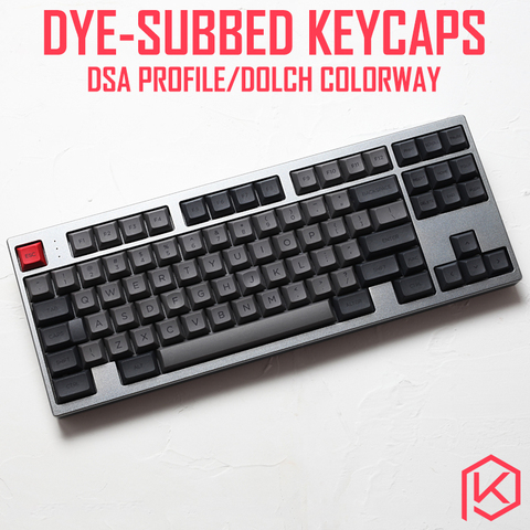 dsa dolch colorway dsa profile Dye Sub Keycap Set PBT plastic for keyboard gh60 xd60 xd84 cospad tada68 rs96 zz96 87 104 660 ► Photo 1/6