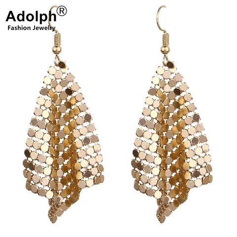 adolph Star Jewelry Charm Sequin Drop Earrings New Geometric Round Shiny Dangle earring jewelry women sales ► Photo 1/6