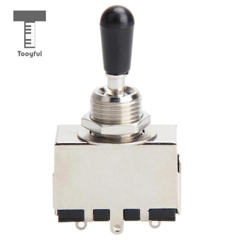 Tooyful Replacement 3 Way Toggle Switch Pickup Selector w/ Black Knob for LP Electric Guitar Parts ► Photo 1/1