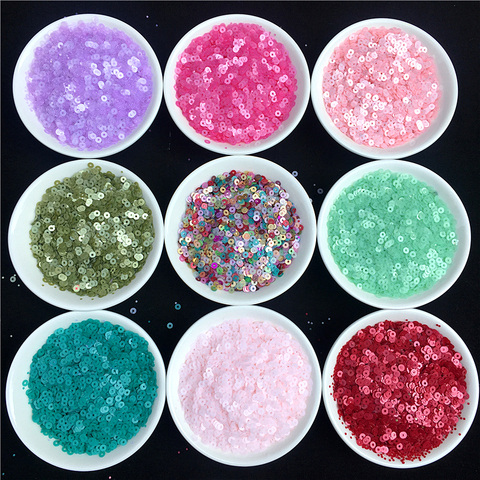 3000Pcs/Pack 3mm Frosted Color Round Sequins Dull Polish PVC Loose Sequins Paillettes Sewing Wedding Craft Garments Accessories ► Photo 1/6