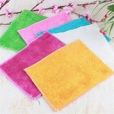 10 Pcs New Arrival Kitchen Cleaner wipping rags efficient Bamboo Fiber Cleaning Cloth home washing dish Cloth ► Photo 1/6