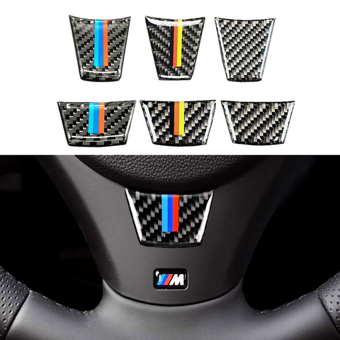 Carbon Fiber Car Interior Steering Wheel Decoration Cover Car Sticker  High-quality Auto Accessories For BMW E90 E92 E93 3 Series - Price history  & Review, AliExpress Seller - AKSticker Store
