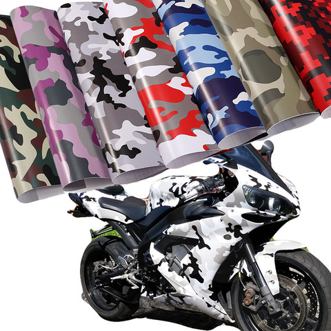 Over 10 Kinds Camo Vinyl Wrap Car Motorcycle Decal Mirror Phone Laptop DIY Styling Camouflage Sticker Film Sheet ► Photo 1/6