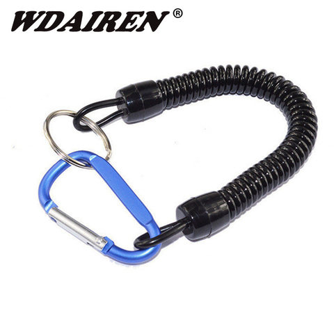 1Pcs Aluminum Alloy Buckle Fishing Tools Retention Rope Safety Rope Plastic Fishing Rod Missed Protective Line rope pesca FA-222 ► Photo 1/4