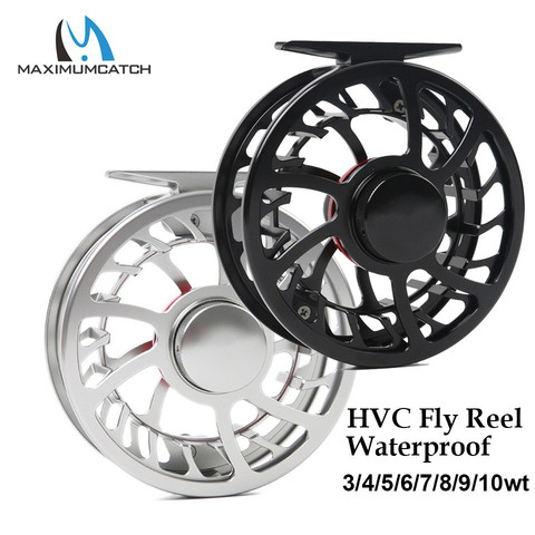 Maximumcatch Super Light HVC 3-10wt Waterproof  Fly Fishing Reel CNC Machine Cut Aluminum Fresh and Saltwater Fishing Reel ► Photo 1/6